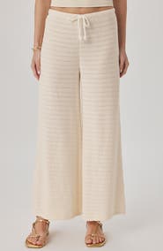 Splendid Marisol Mixed Stitch Wide Leg Pants