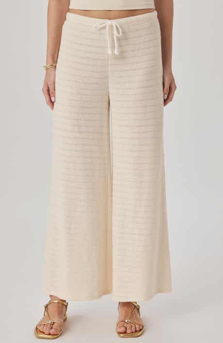 Marisol Mixed Stitch Wide Leg Pants