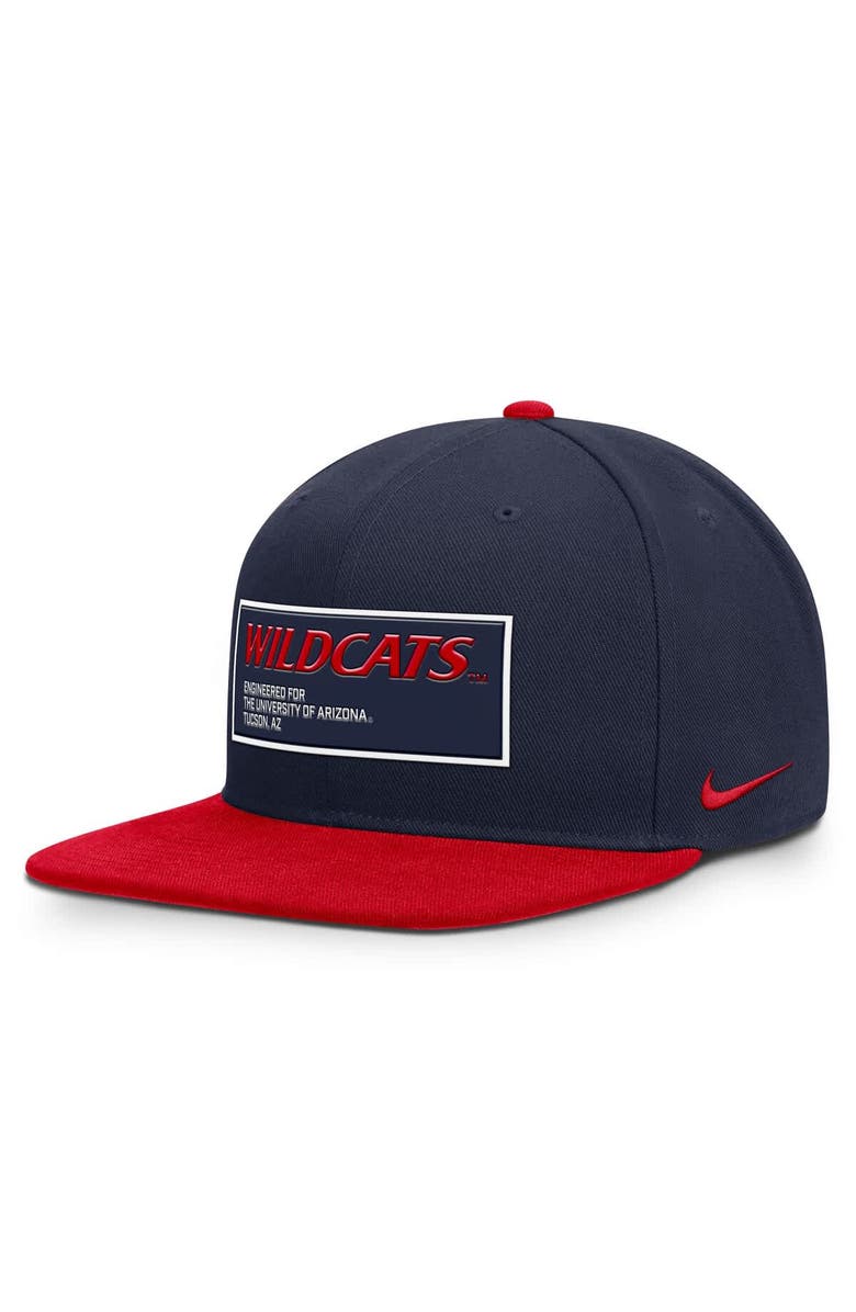 Nike Men's Nike Navy/Red Arizona Wildcats 2025 On-Field Patch Pro Dri-FIT Snapback Hat, Main, color, Navy
