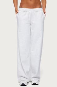 EDIKTED Byrdi Low Rise Wide Leg Sweatpants
