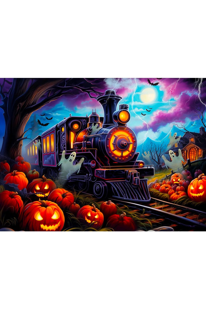Spooky Train 1000 piece Jigsaw Puzzle for Adults, Alternate, color, Multicolor
