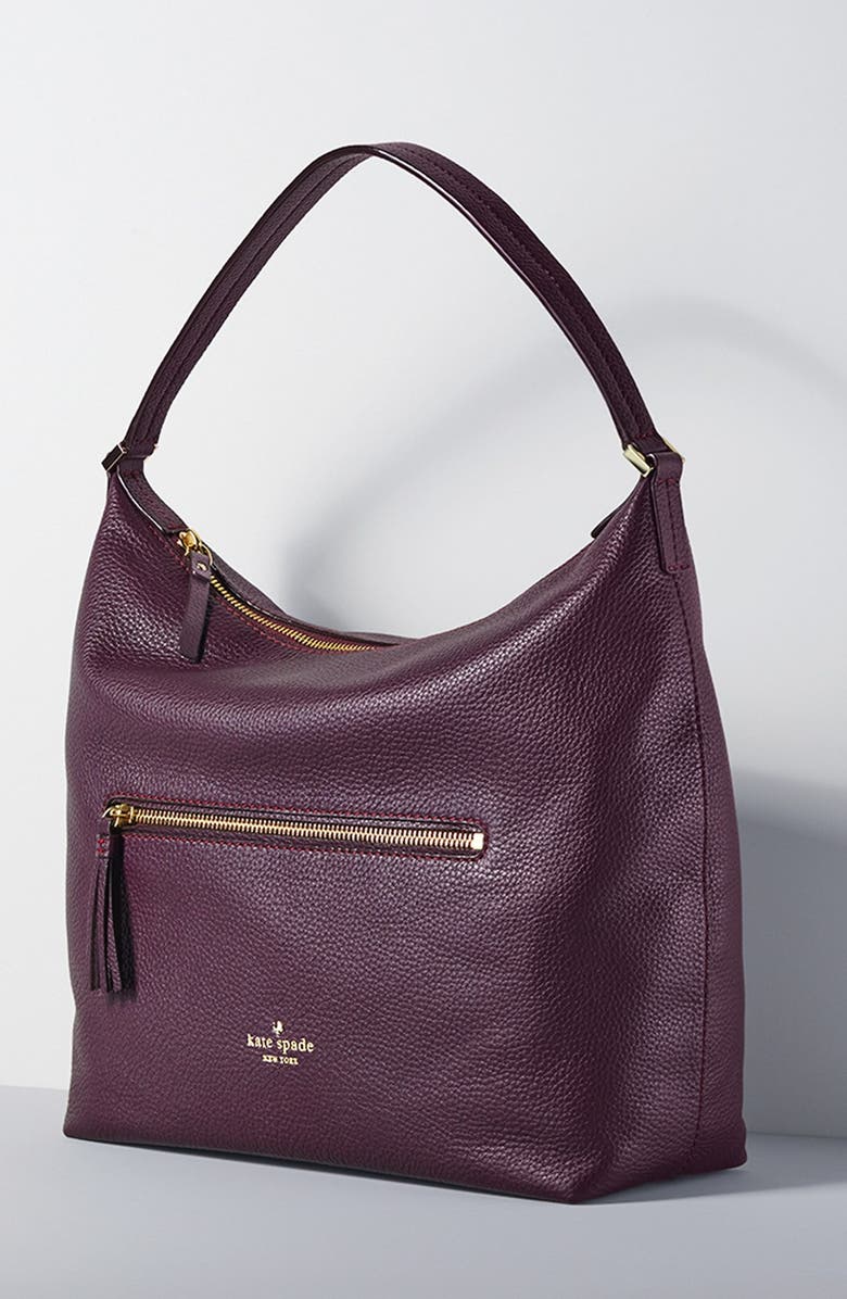 Kate Spade New York 'spencer court - caren' leather hobo, Alternate, color,