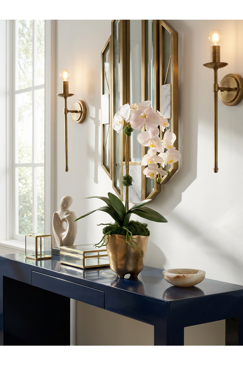 Axel RealTouch Orchid Arrangement, Alternate, color, Snow