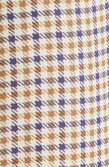 The Houndstooth Gillian Puff Sleeve Silk Top
