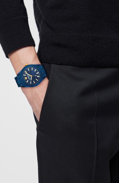Versace Dome 42mm In Blue