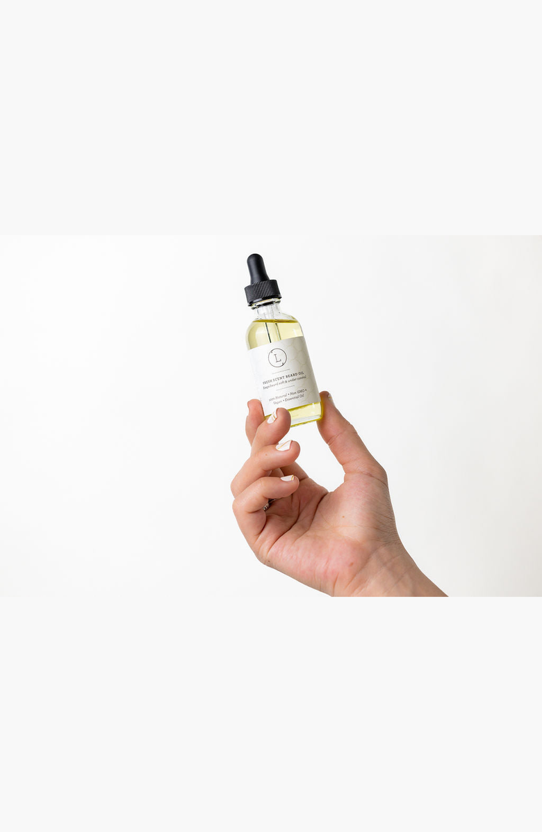 Lizush Natural Handmade Beard Oil, Alternate, color, NO COLOR
