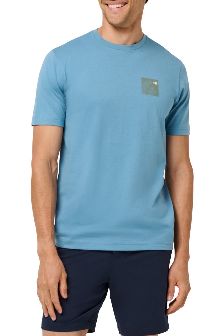 Mermaid Sighting Cotton Graphic T-Shirt, Main, color, BLUE HEAVEN