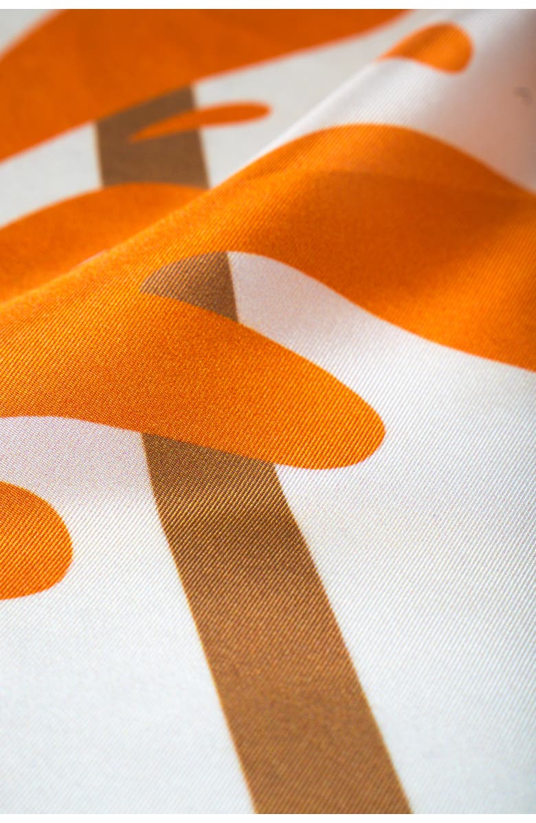 Mèsan Sunrise Square Mulberry Silk Scarf, Alternate, color, Multi