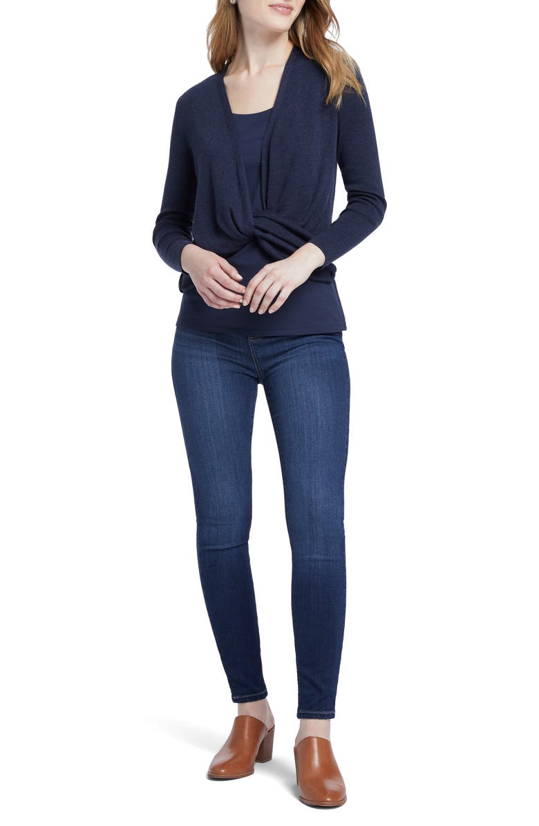 NIC+ZOE Four-Way Cardigan, Alternate, color, Dark Indigo