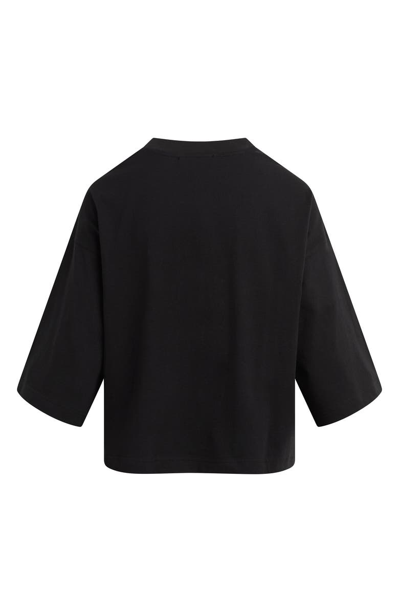 Favorite Daughter The Over It Organic Cotton Tee, Alternate, color, Black