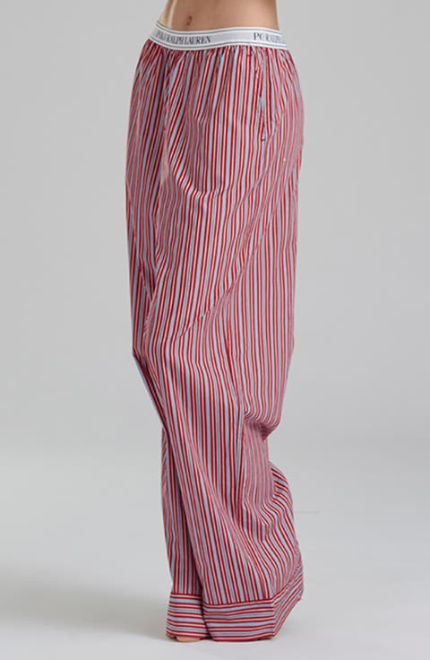 Stripe Cotton Pajama Pants