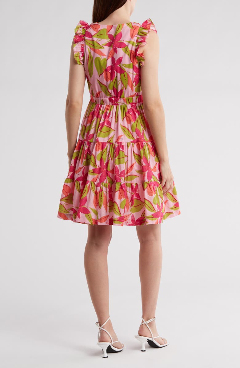 Taylor Dresses Floral Faux Wrap Dress, Alternate, color, 
