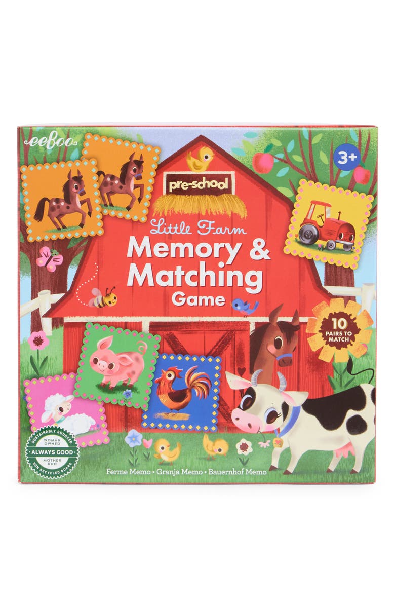 eeBoo Preschool Little Farm Matching Game, Main, color, Multi