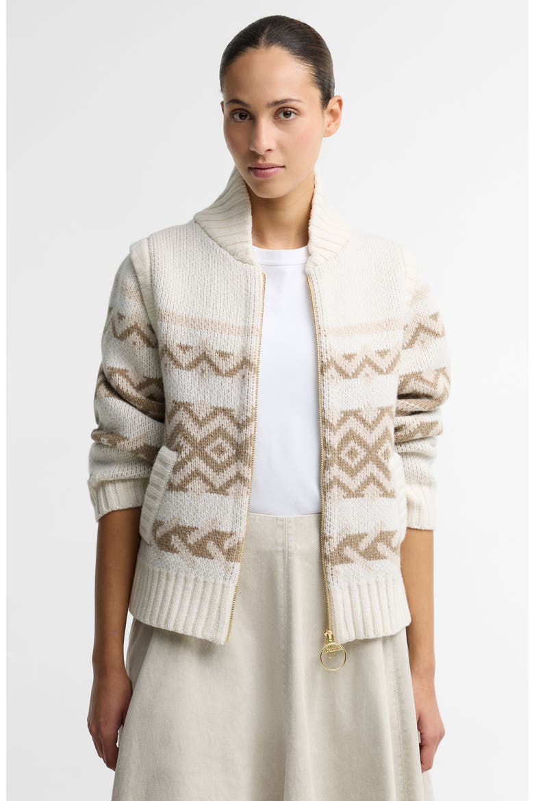 Maplewood Zip Cardigan, Alternate, color, CREAM MULTI