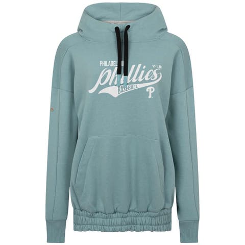 Women's Levelwear Blue Philadelphia Phillies Waterfall Glide Pullover Hoodie