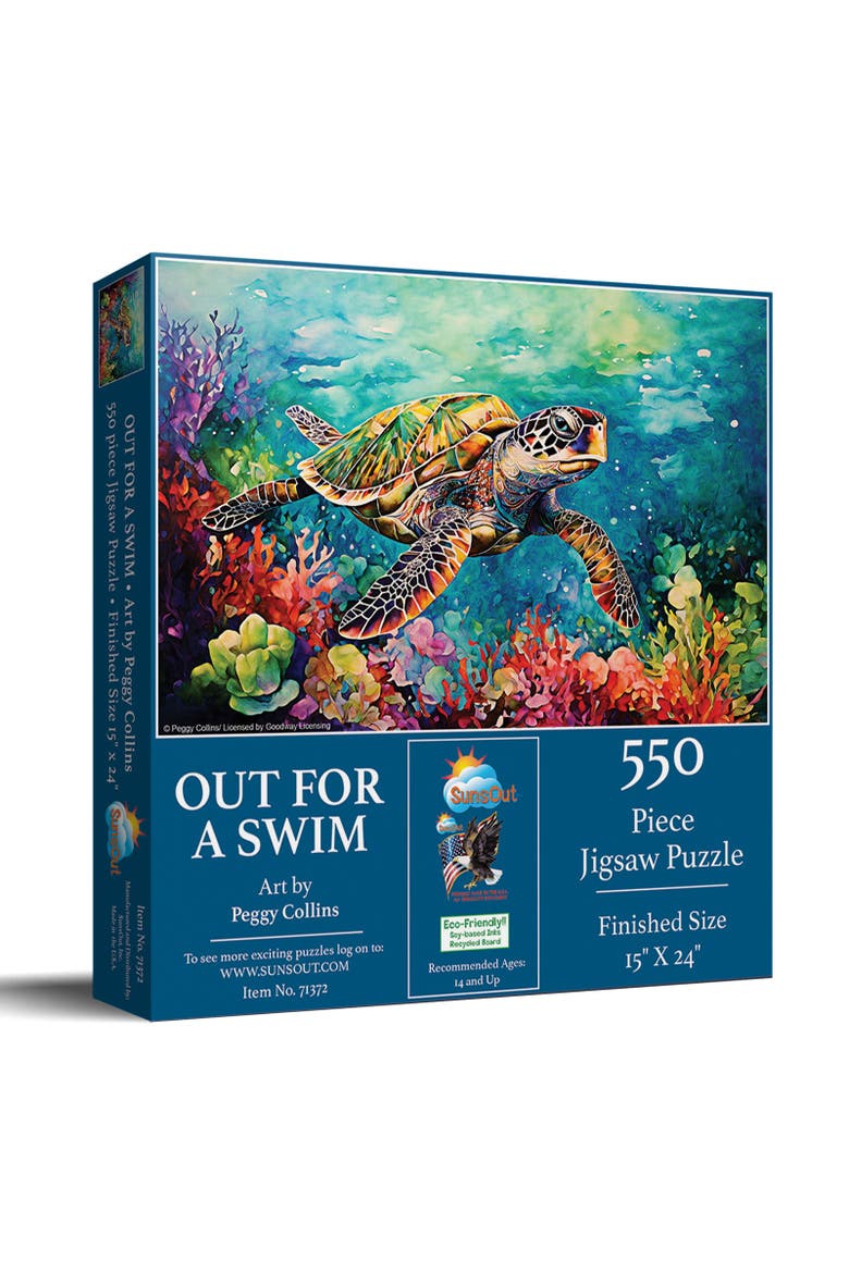 Out for a Swim 550 piece Jigsaw Puzzle for Adults, Main, color, Multicolor