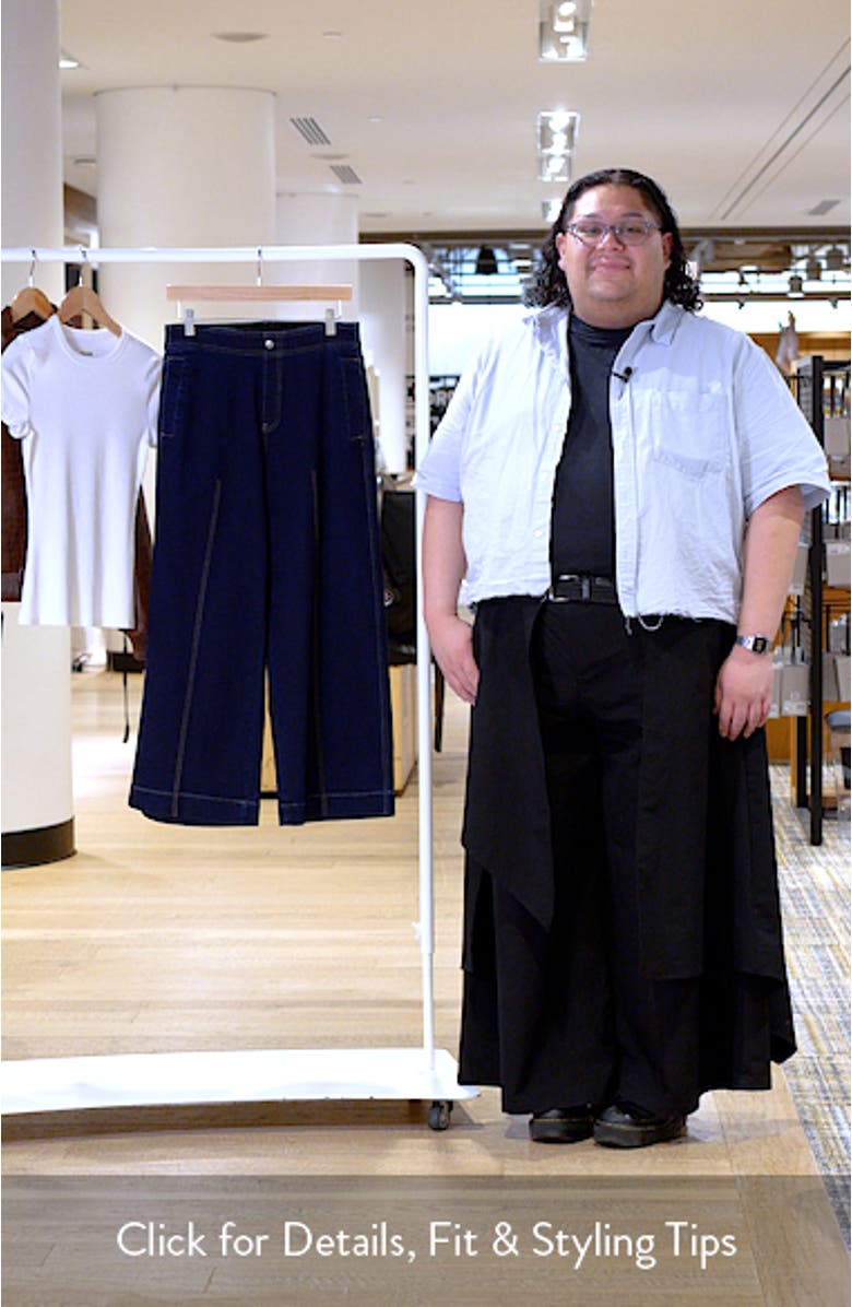 Fine Lines Crop Wide Leg Pull-On Pants, sales video thumbnail