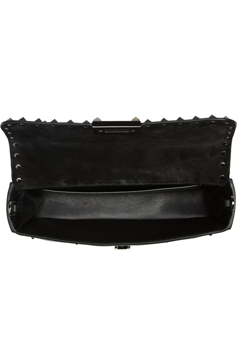 Valentino Garavani Rockstud Leather Shoulder Bag, Alternate, color,