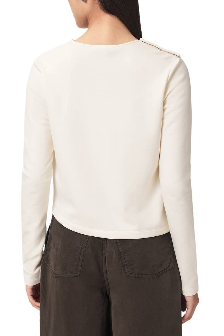 Skyler Long Sleeve Top, Alternate, color, FOSSIL WHITE