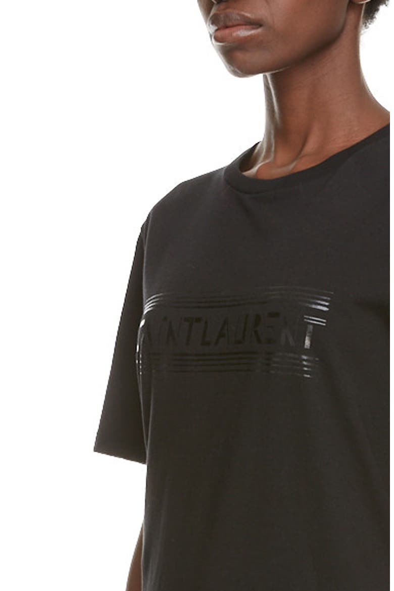 Tonal Logo Graphic Tee, Alternate, color, NOIR/ NOIR BRILLANT