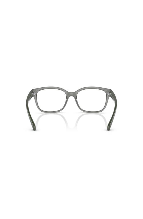 Armani Exchange 53mm Rectangle Optical Glasses In Gray