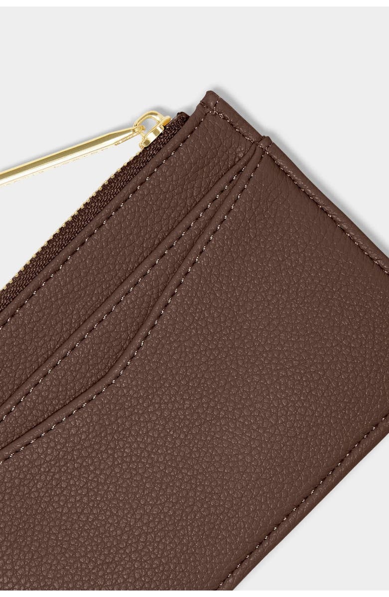 Katie Loxton Hana Coin and Card Holder, Alternate, color, Chocolate