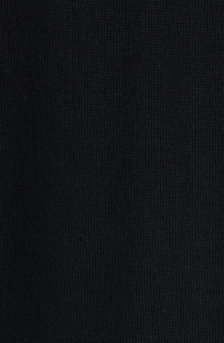 Peter Millar Autumn Crest Merino Wool Blend Hooded Sweater, Alternate, color, Black