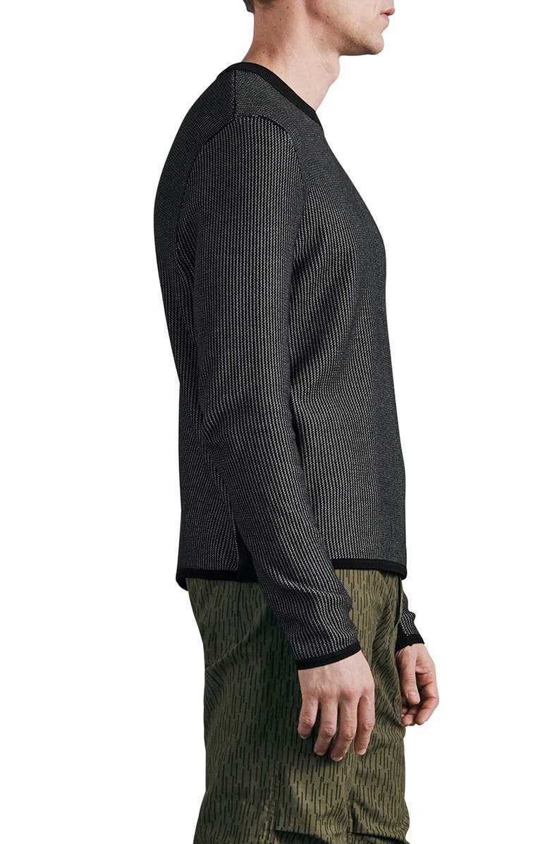 rag & bone Harvey Crewneck Cotton Blend Sweater, Alternate, color, 