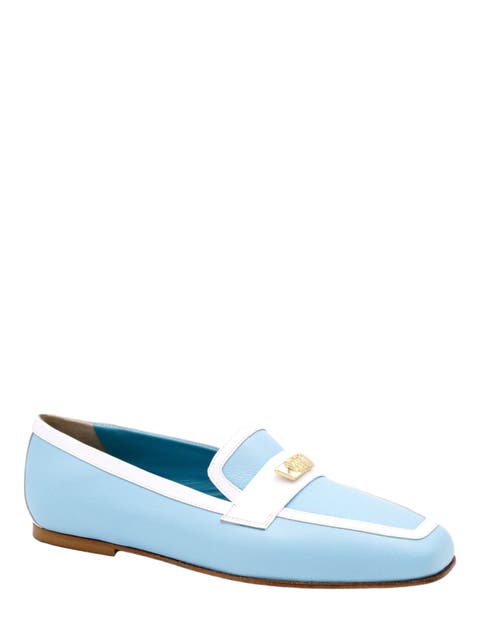 Briseide Flat Loafer with Logo Bit