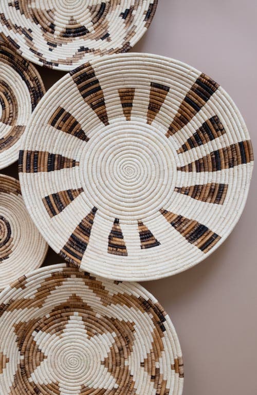 Maadili Collective Extra Large Warp Speed Basket ~ Banana Fiber In Brown & Natural Fiber
