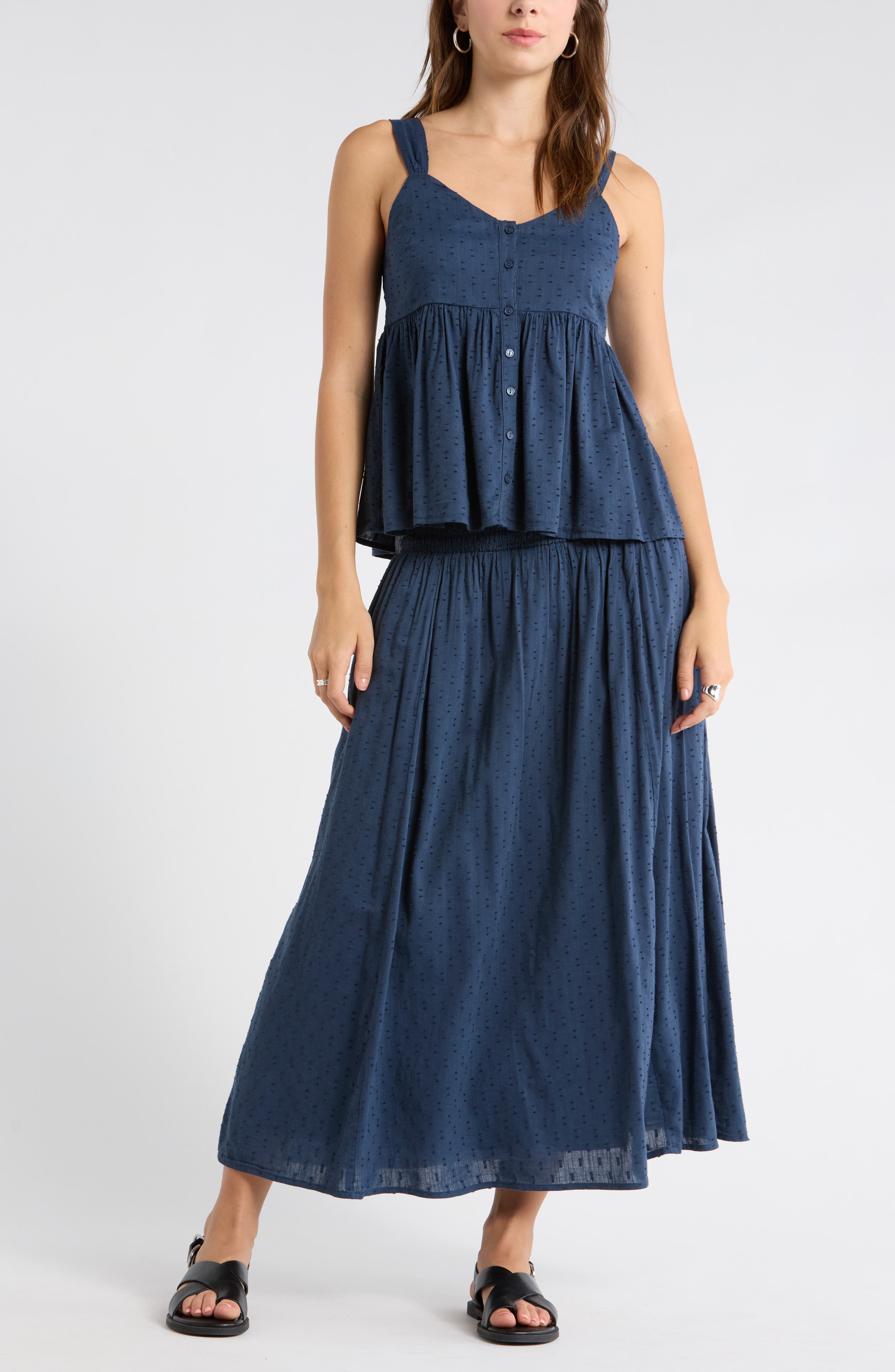 Clip Dot Button-Up Tank - image 5
