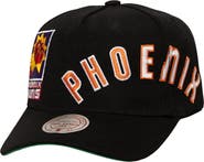 Mitchell & Ness Men's Mitchell & Ness Black Phoenix Suns Busted Logo Wordmark Wrap-Around Pro Pinch Adjustable Hat