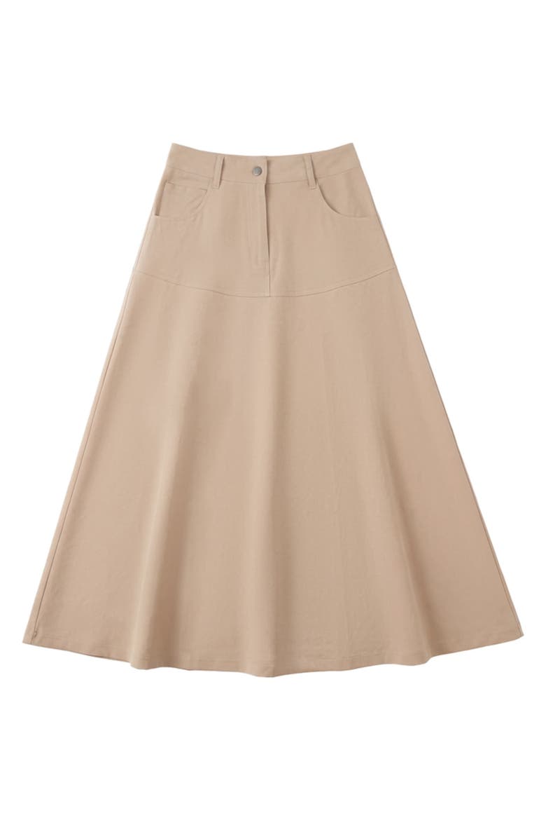 Flare Side Pocket Zip Front Midi Skirt (Women) | Nordstrom