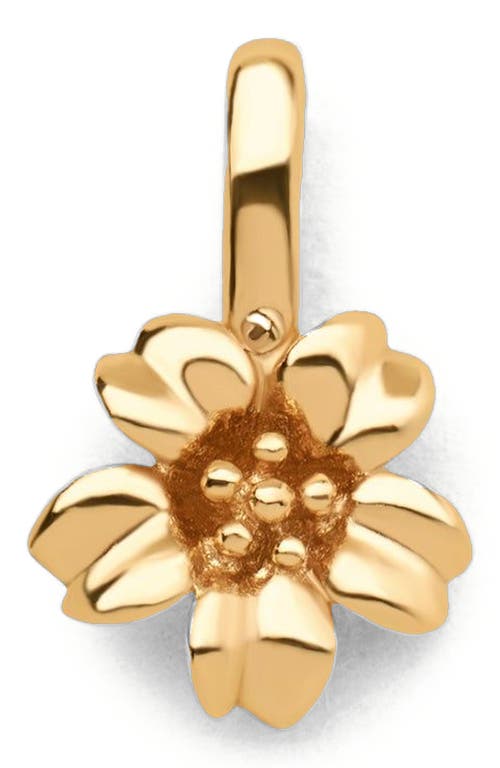 Made By Mary March Birth Flower Charm In Gold