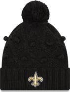 New Era Women's New Era Black New Orleans Saints Toasty Cuffed Knit Hat with Pom