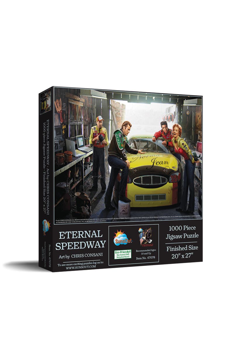 Sunsout Eternal Speedway 1000 piece Jigsaw Puzzle for Adults, Main, color, Multicolor