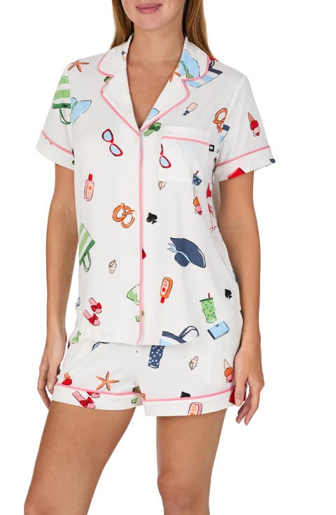 print short pajamas