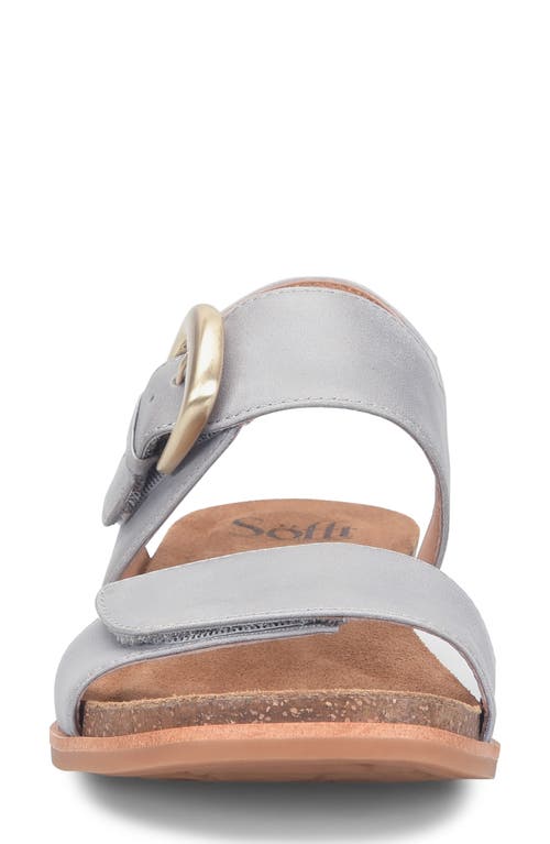 Söfft Peggie Wedge Sandal In Blue