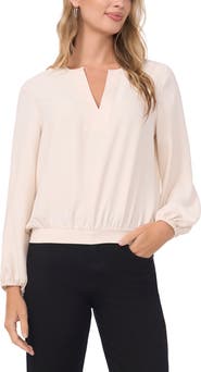 Vince Camuto Split Neck Top