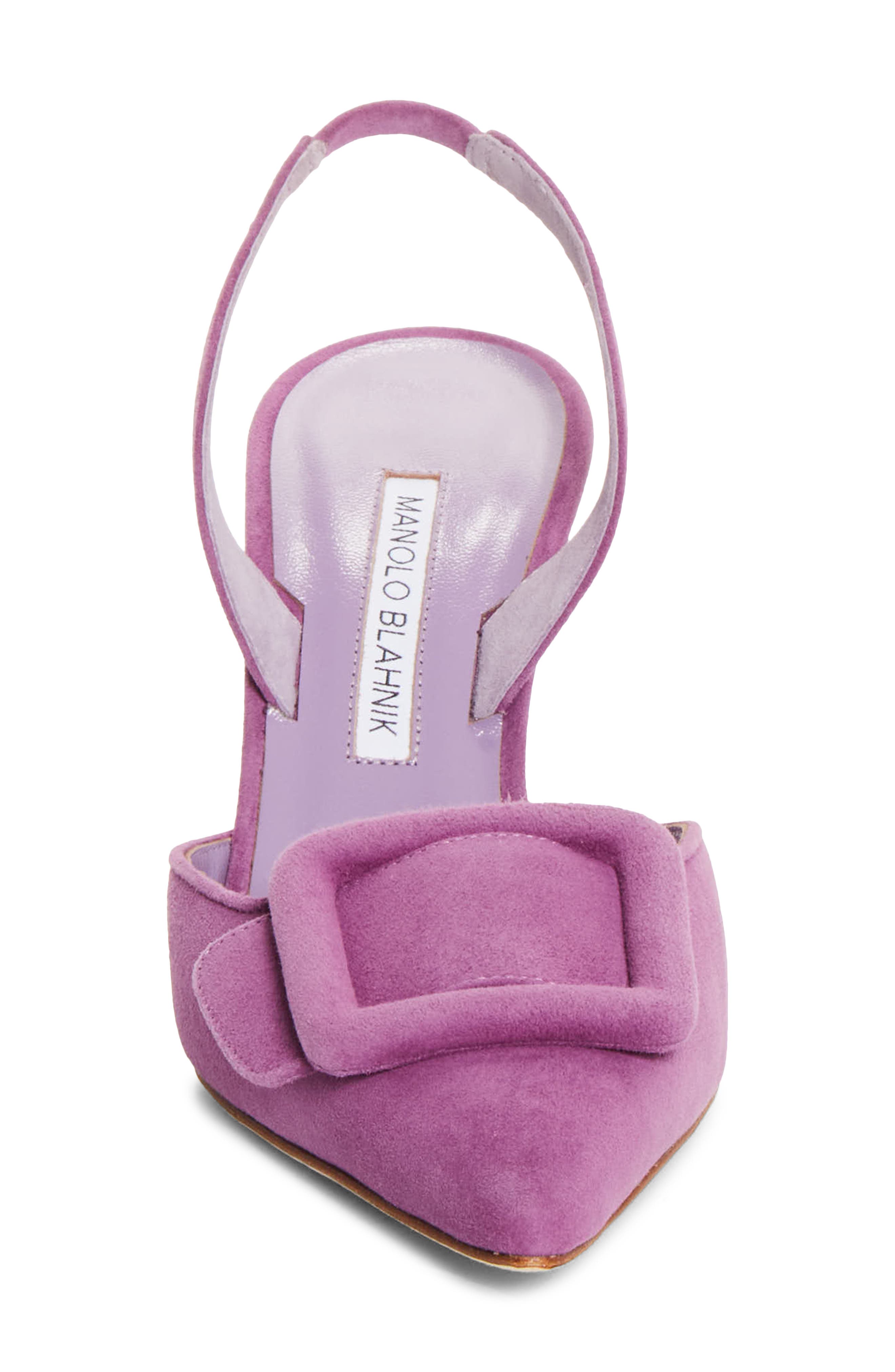 Maysli Buckle Slingback Pump, Alternate, color, PURPLE
