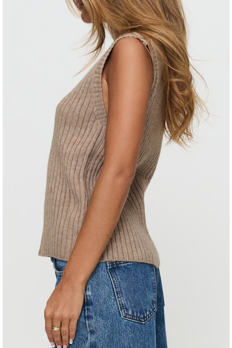 Jessabell Crewneck Sweater Tank, Alternate, color, MOCHA