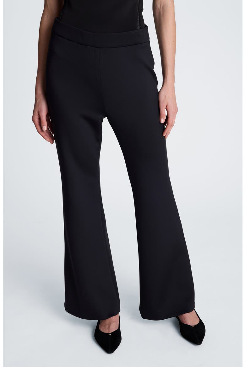 High Waist Flare Pants, Main, color, BLACK