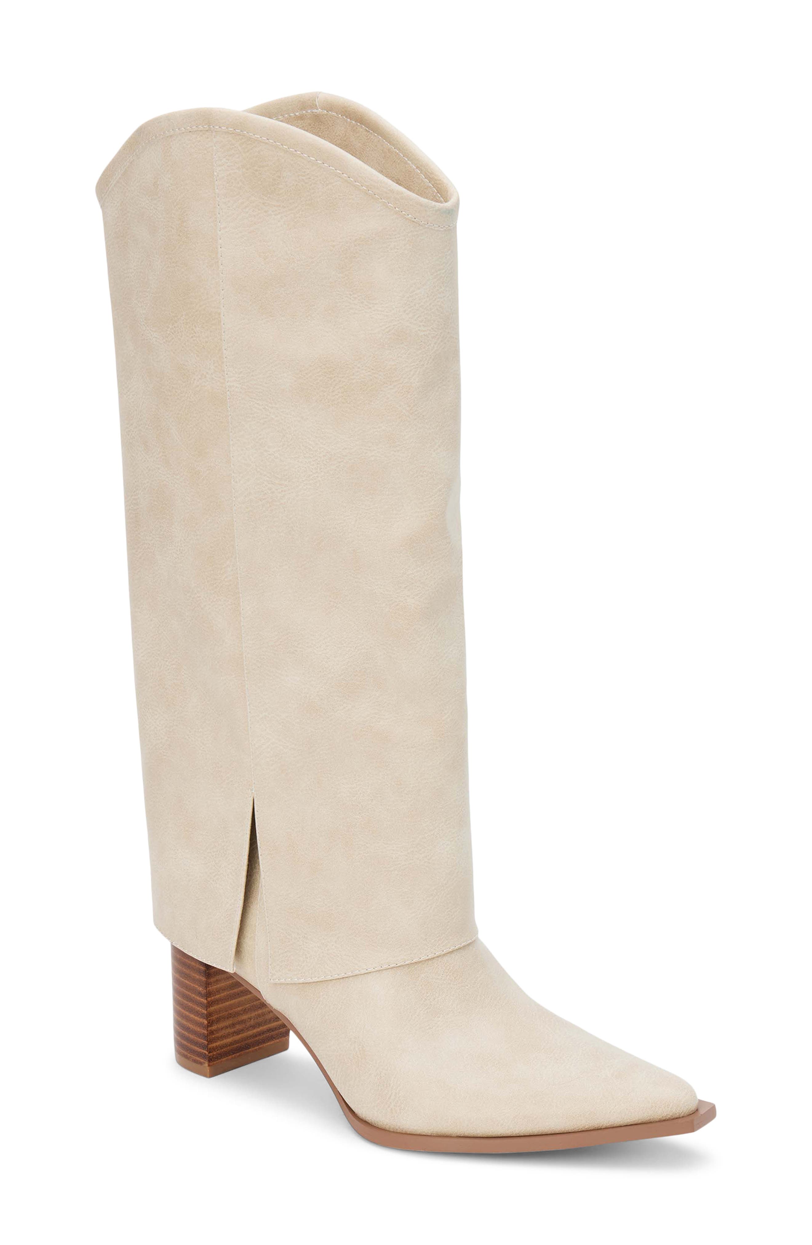 Coconuts by Matisse Walker Foldover Shaft Knee High Boot, Main, color, Natural