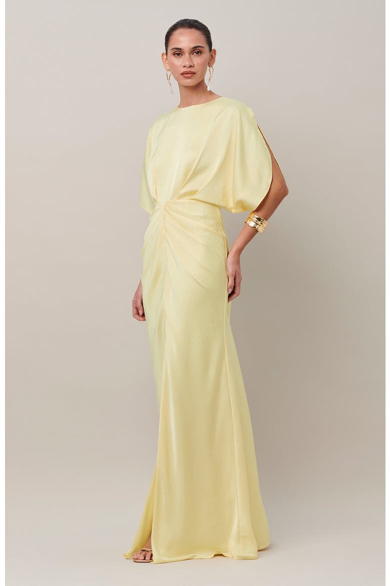 Mona Maxi Dress, Alternate, color, Lemon Sorbet