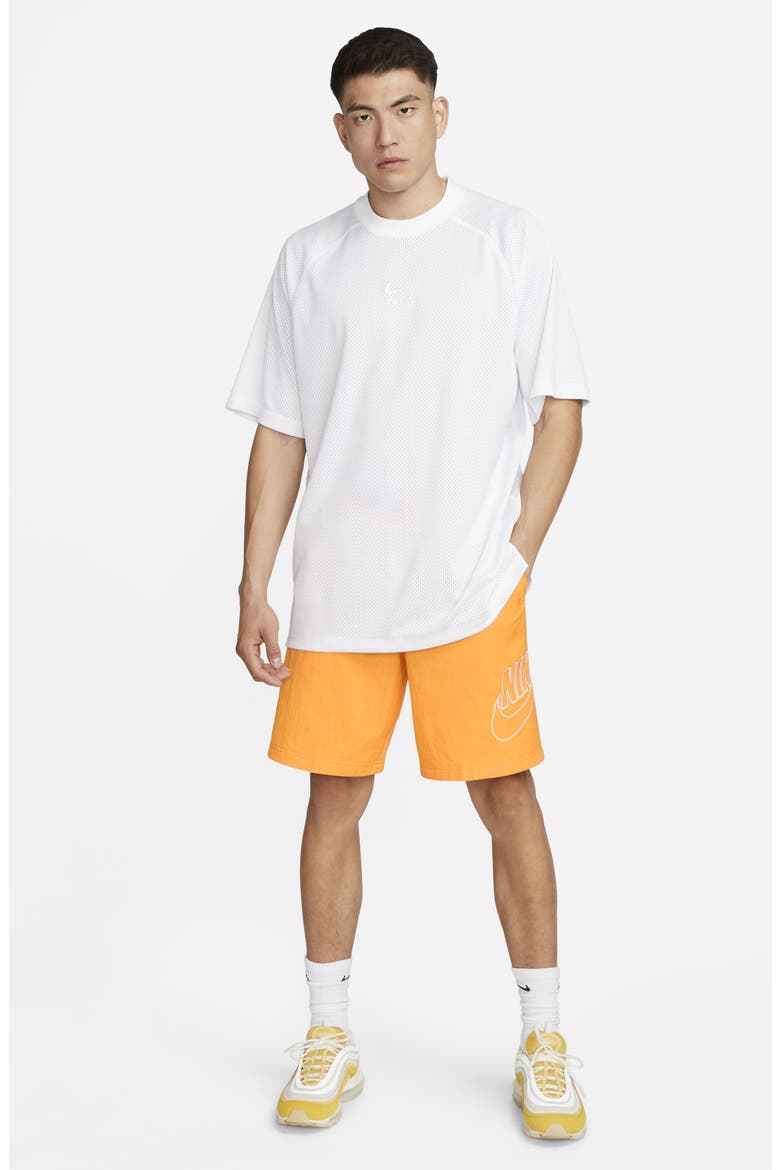 Sportswear Alumni Nylon Shorts, Alternate, color, SUNDIAL/ WHITE