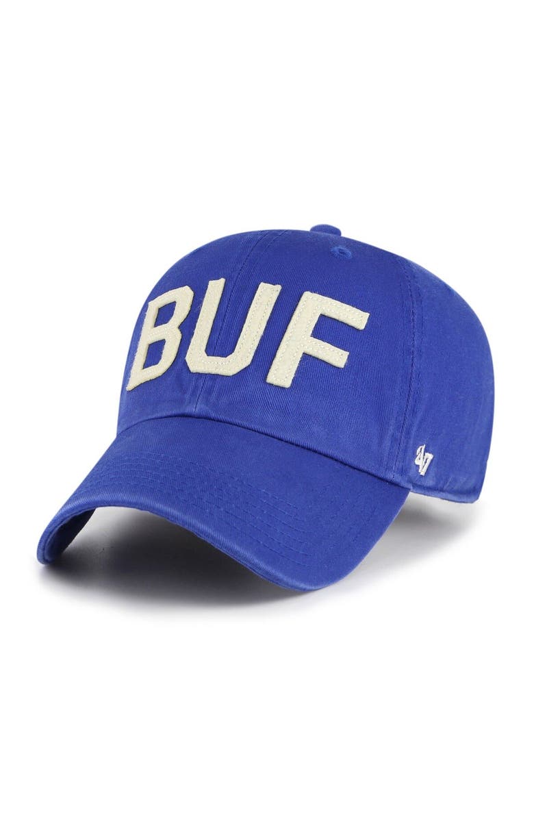 '47 Women's '47 Royal Buffalo Bills Finley Clean Up Adjustable Hat, Main, color,