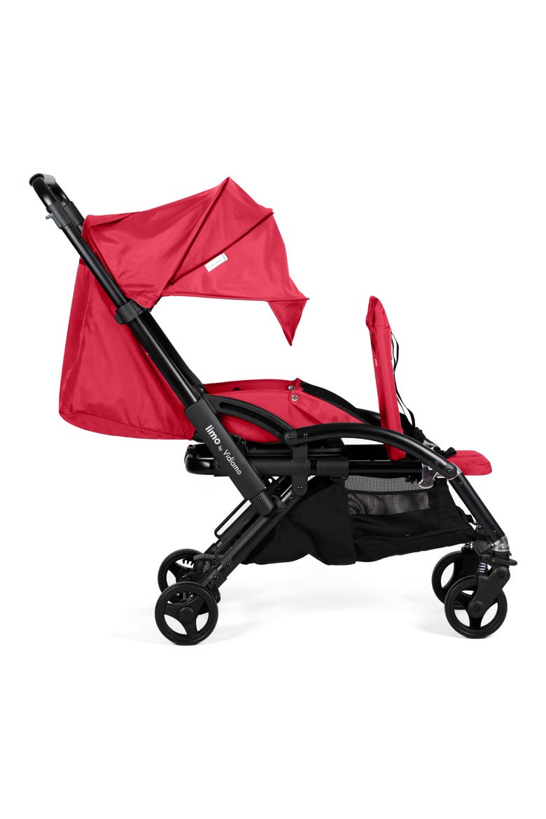 Limo Single to Double Stroller, Main, color, RASPBERRY RED