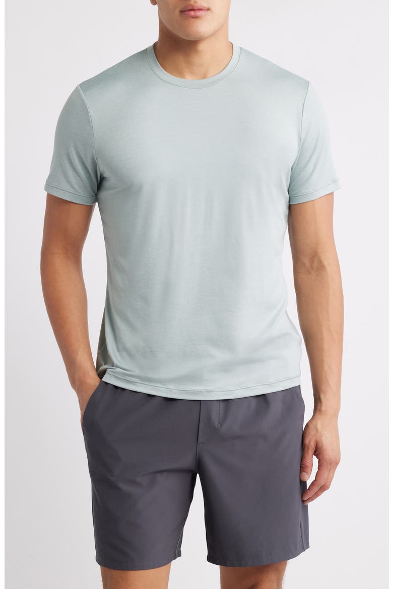 Dynamic Crewneck T-Shirt, Main, color, GREY BLUE