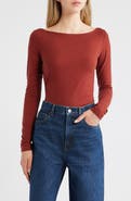 Reformation Wiley Long Sleeve Knit Top