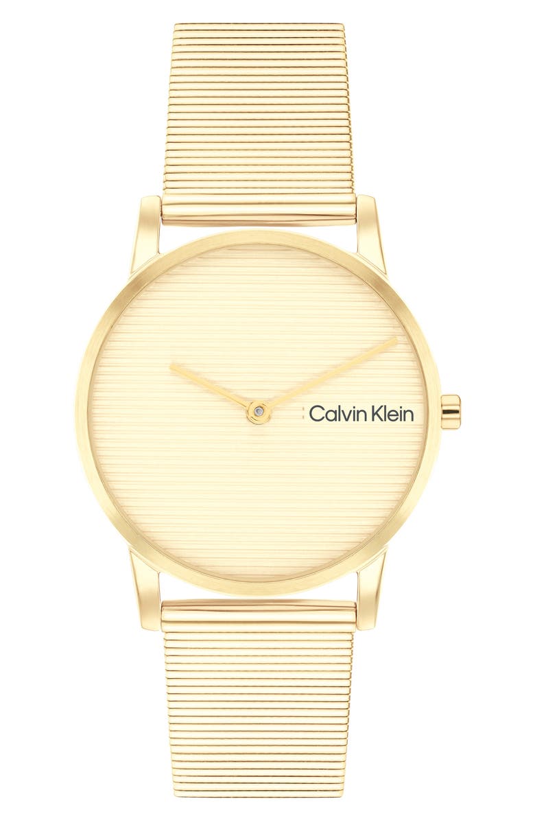 Calvin Klein Feel Bracelet Watch, 30mm, Main, color, Gold
